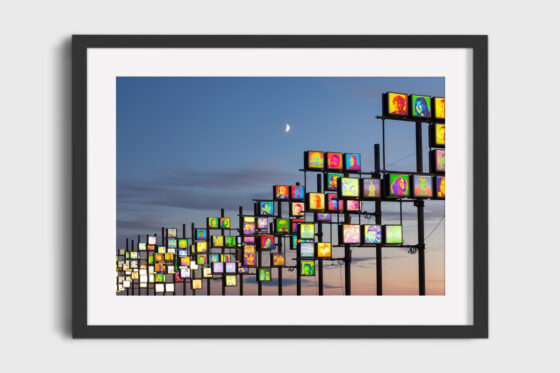 Blackpool Illuminations Photography Print In Black Frame