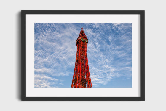 Blackpool Tower Photography Print In Black Frame