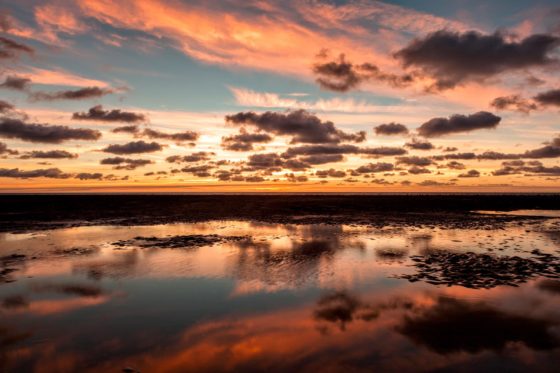Blackpool Crepuscular Clouds Photography Print